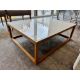 Wood framed Perspex top Coffee Table (location in building: sixth floor room explorer) - Image 2 of 4