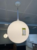 Frosted glass Ceiling Light (location in building: sixth floor)