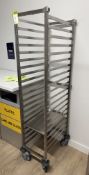 Stainless steel 20-tray Collection Trolley (location in building: sixth floor)