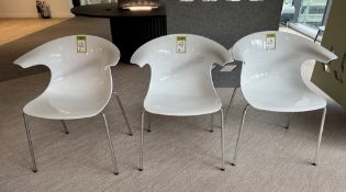 3 Boss Loop4 Armchairs, with chrome legs (location in building: sixth floor)