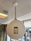 Frosted glass Ceiling Light (location in building: sixth floor)