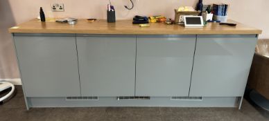 Credenza with 3 integrated fridges (location in building: room 401 rascal)