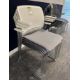 4 Boss Starr Chairs, with arms, grey base, white back (location in building: sixth floor room - Image 2 of 3