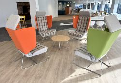 Contemporary Meeting, Breakout and Cafe Furniture, Lighting, 50 Banks of Lockers, Catering Equipment from Autotrader Head Office