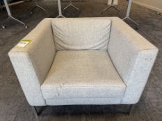 Upholstered Meeting Chair, grey (location in building: sixth floor room explorer)