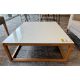 Wood framed Perspex top Coffee Table (location in building: sixth floor room explorer) - Image 1 of 4