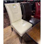 4 leatherette high back Bar/Dining Chairs (location in building: first floor)