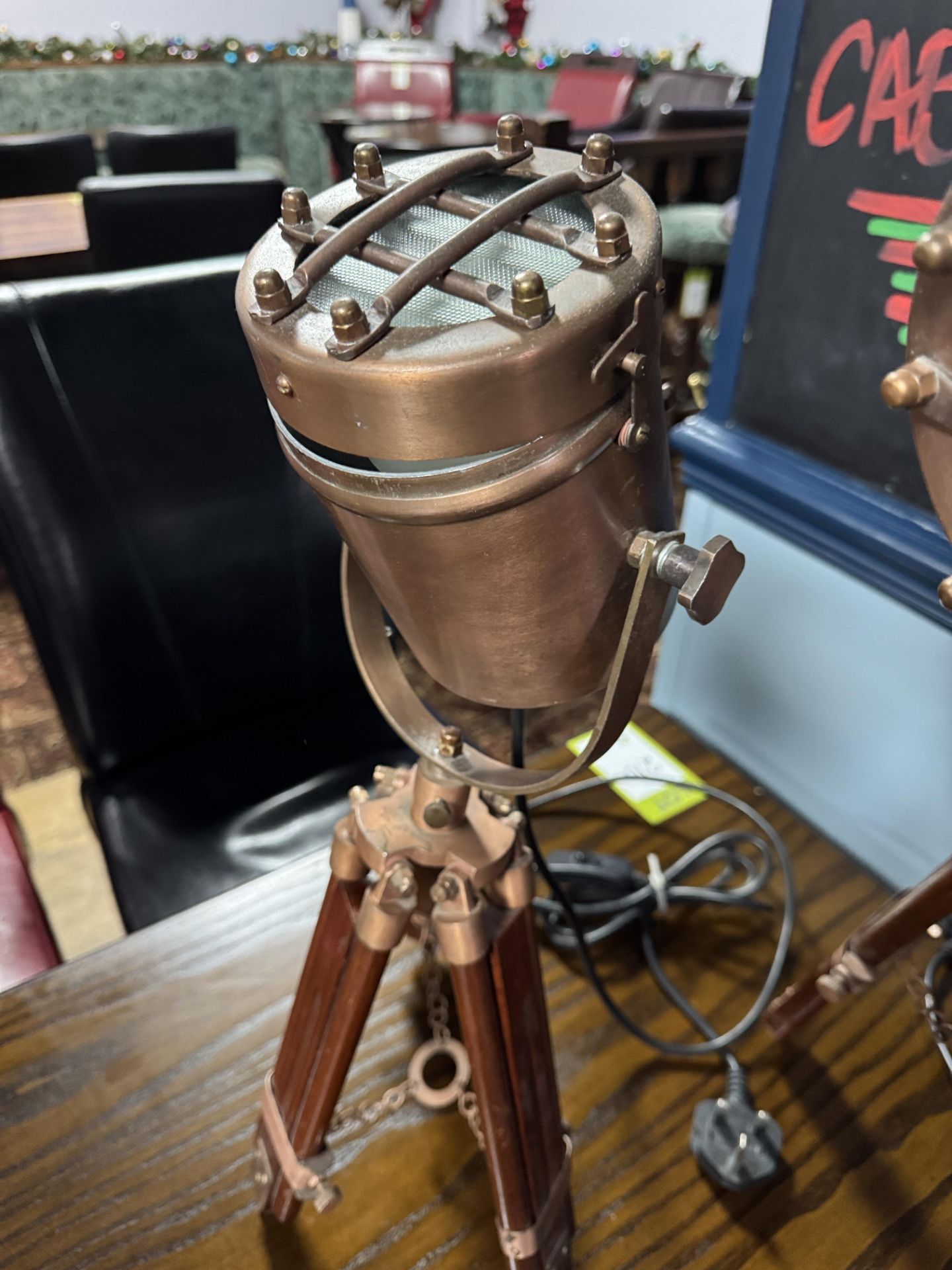 2 tripod style Spotlight Lights, 240volts (location in building: first floor) - Image 2 of 3