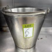 Stainless steel Bucket (location in building: first floor)