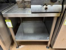 Stainless steel Stand, 600mm x 600mm x 660mm, with undershelf (location in building: first floor)