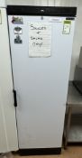 Tefcold SD1380B single door Fridge, 240volts, 600mm x 600mm x 1850mm (location in building: first