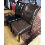 4 leatherette high back Bar/Dining Chairs (location in building: first floor)