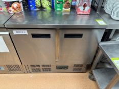 Polar stainless steel 2-door Fridge, 240volts (location in building: first floor)