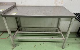 Stainless steel Preparation Table, 1220mm x 610mm x 850mm (location in building: ground floor)