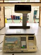 TEC SL9000N Weigh Scale, max 6/15kg, min 40g e=2/5g, with print out, 240volts (location in building: