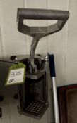 Wall mounted hand operated Chipper (location in building: ground floor)
