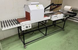 John Quinn Packaging S38C L-Sealer, 240volts, with EV30PP shrink tunnel, 320mm belt width (