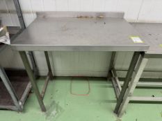 Stainless steel Preparation Table, 900mm x 600mm x 900mm (location in building: ground floor)