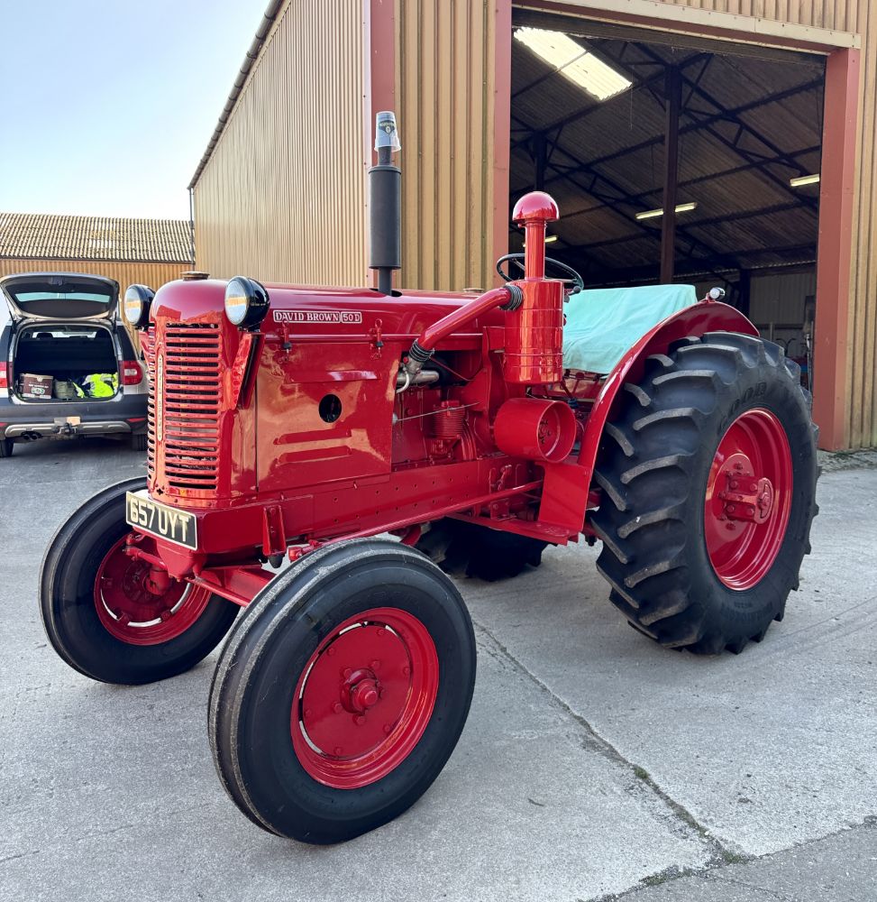 Probate Disposal Fully Restored 1958 David Brown 50D Tractor, 1942 Willys Jeep, 1957 Rowe Hillmaster Truck, 1938 Panther Motorbike, Memorabilia