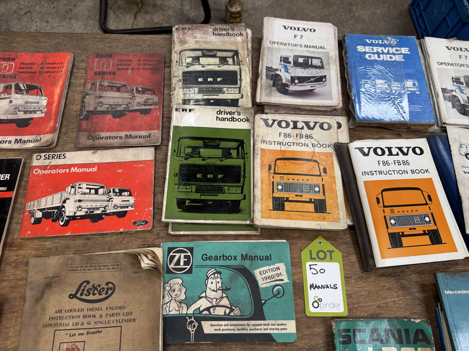 Approx. 60 various vintage and classic Commercial Vehicle, Car, Tractor and Van Manuals - Image 5 of 21