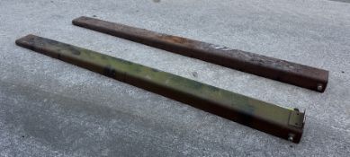 Pair Forklift Truck Extension Tines, 2420mm long