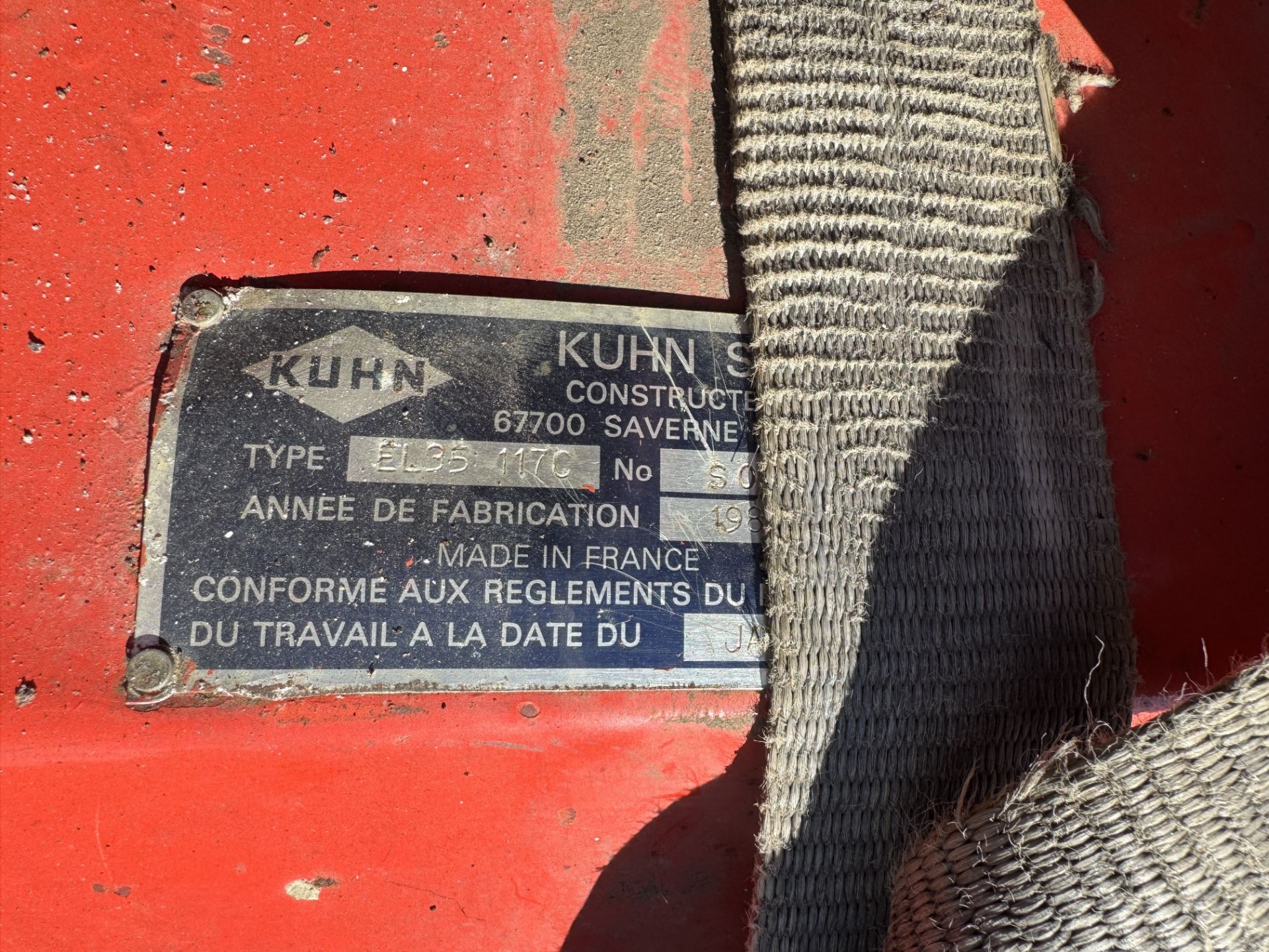 Kuhn EL35 Power Tiller Attachment, 1200mm wide - Image 9 of 12