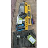 Quantity Hand Tools including saws, spirit levels, chisels, etc