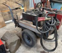 Trolley mounted Booster/Starter with jump leads