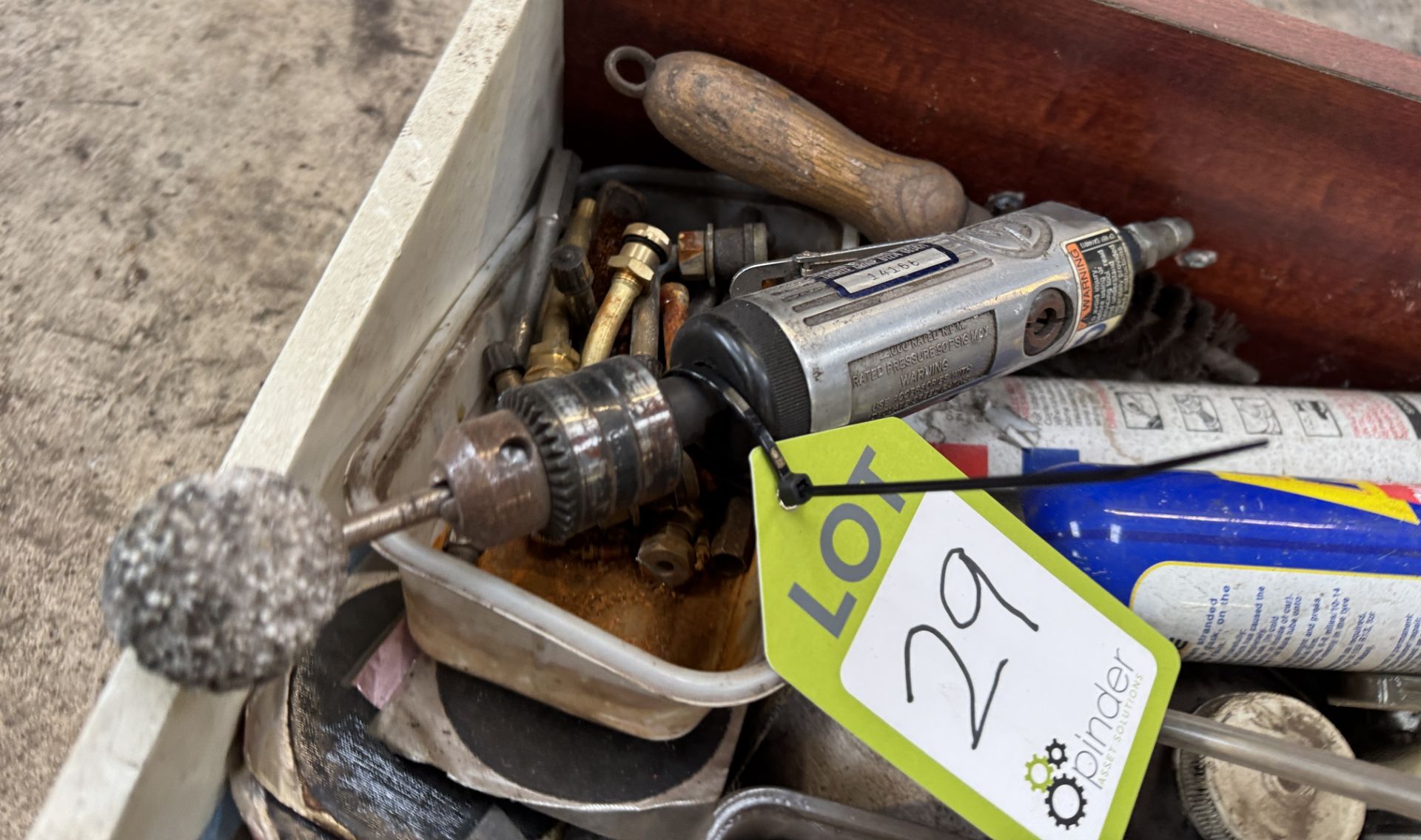 Rillfit R4 Tyre Groover, 240volts, with accessories and tyre, various puncture repair tools and - Image 8 of 10