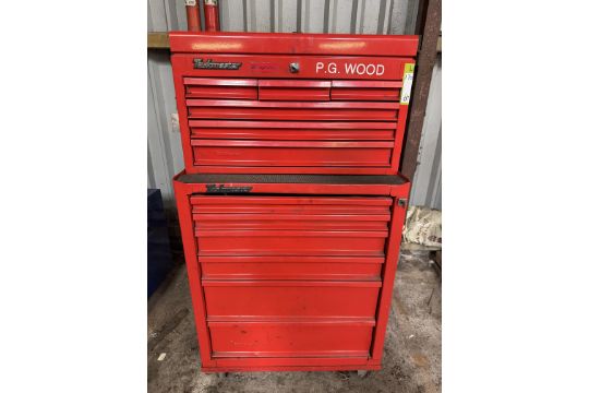 Taskmaster mobile Tool Box and Contents including sockets, spanners ...