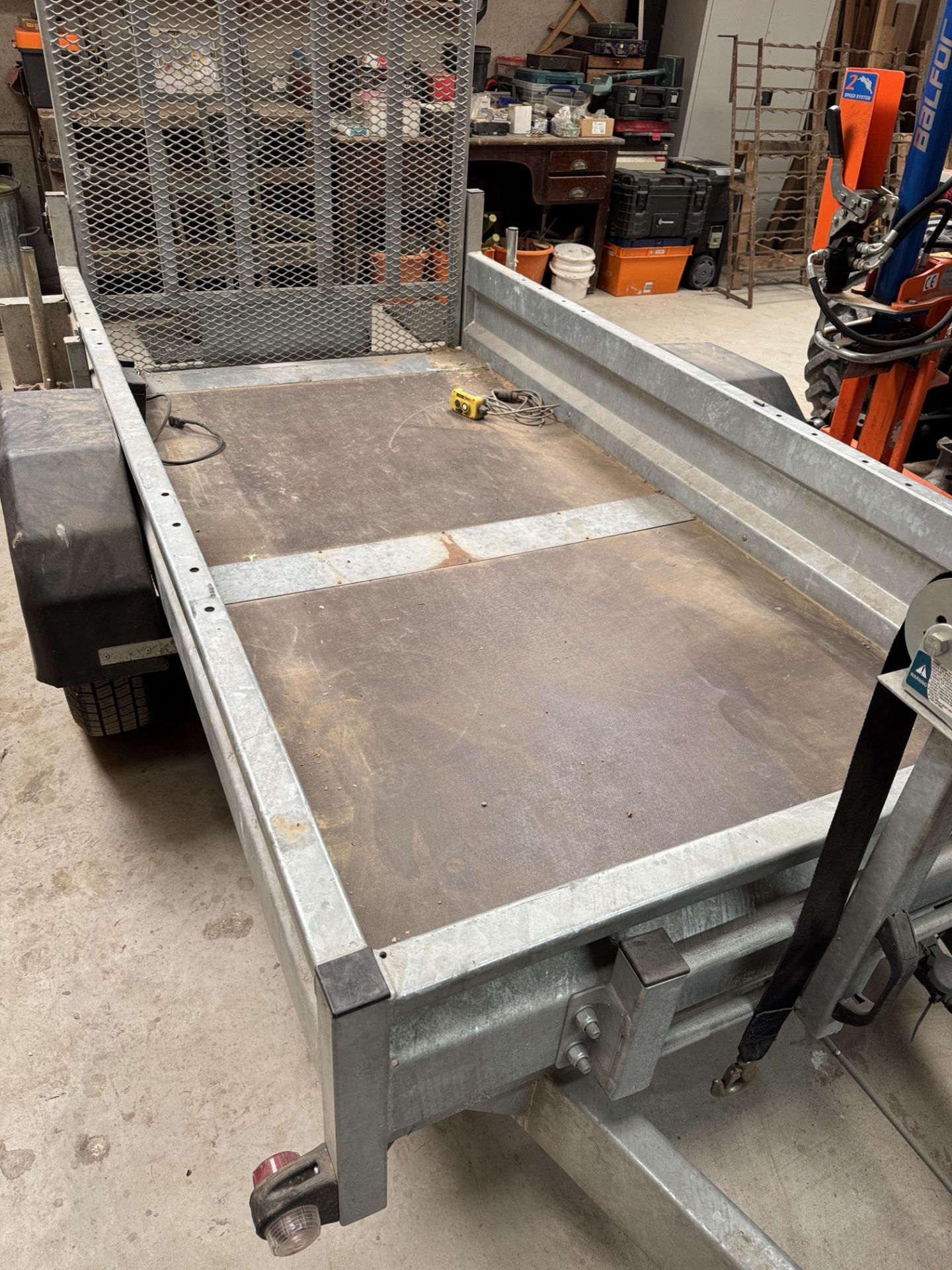 Heritage Trailers single axle Plant Trailer, 1500kg capacity, 2450mm x 1220mm bed size, with drop - Image 3 of 13