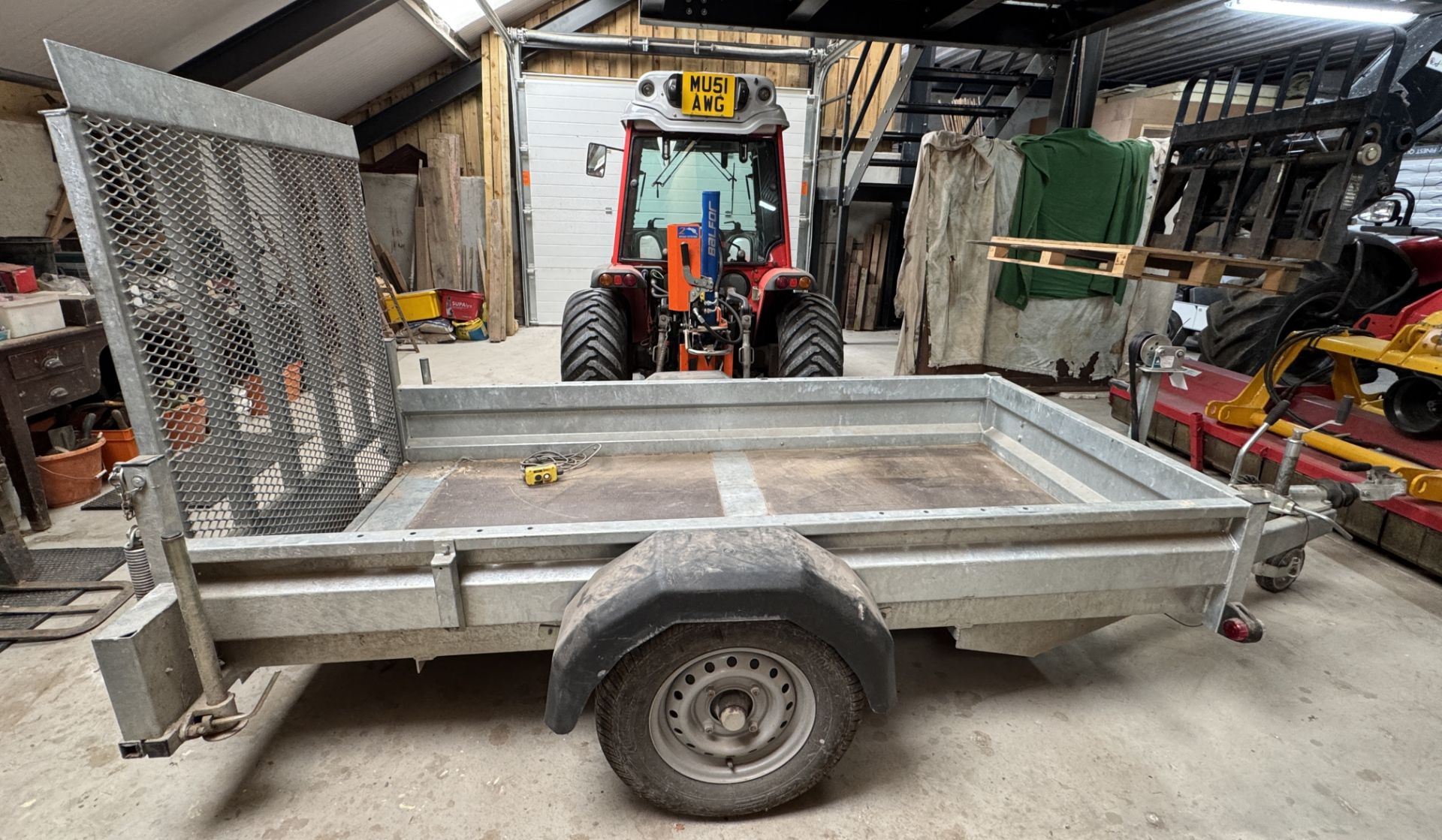 Heritage Trailers single axle Plant Trailer, 1500kg capacity, 2450mm x 1220mm bed size, with drop - Image 4 of 13