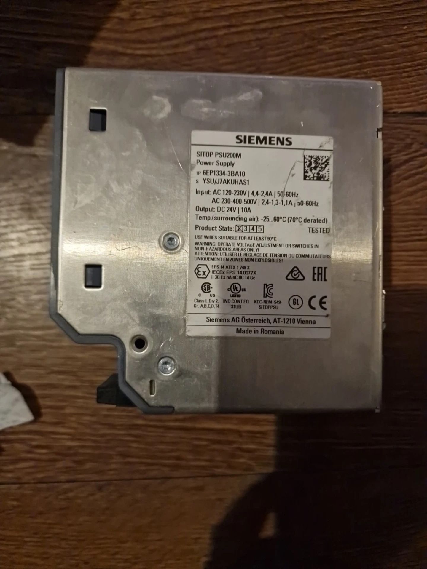 Siemens SITOP PSU200M industrial Power Supply (part number 6EP1334-3BA10) (Location: St Helens) - Image 2 of 6