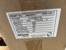 Brook Crompton 10TDA82-4 0.75kw Electric Motor, 1400rpm, 230volts, single phase, boxed and unused (