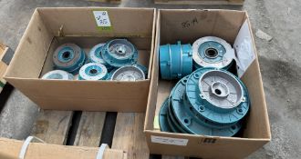 Various Brook Crompton Flanges, to 2 boxes (Location: Carlisle)