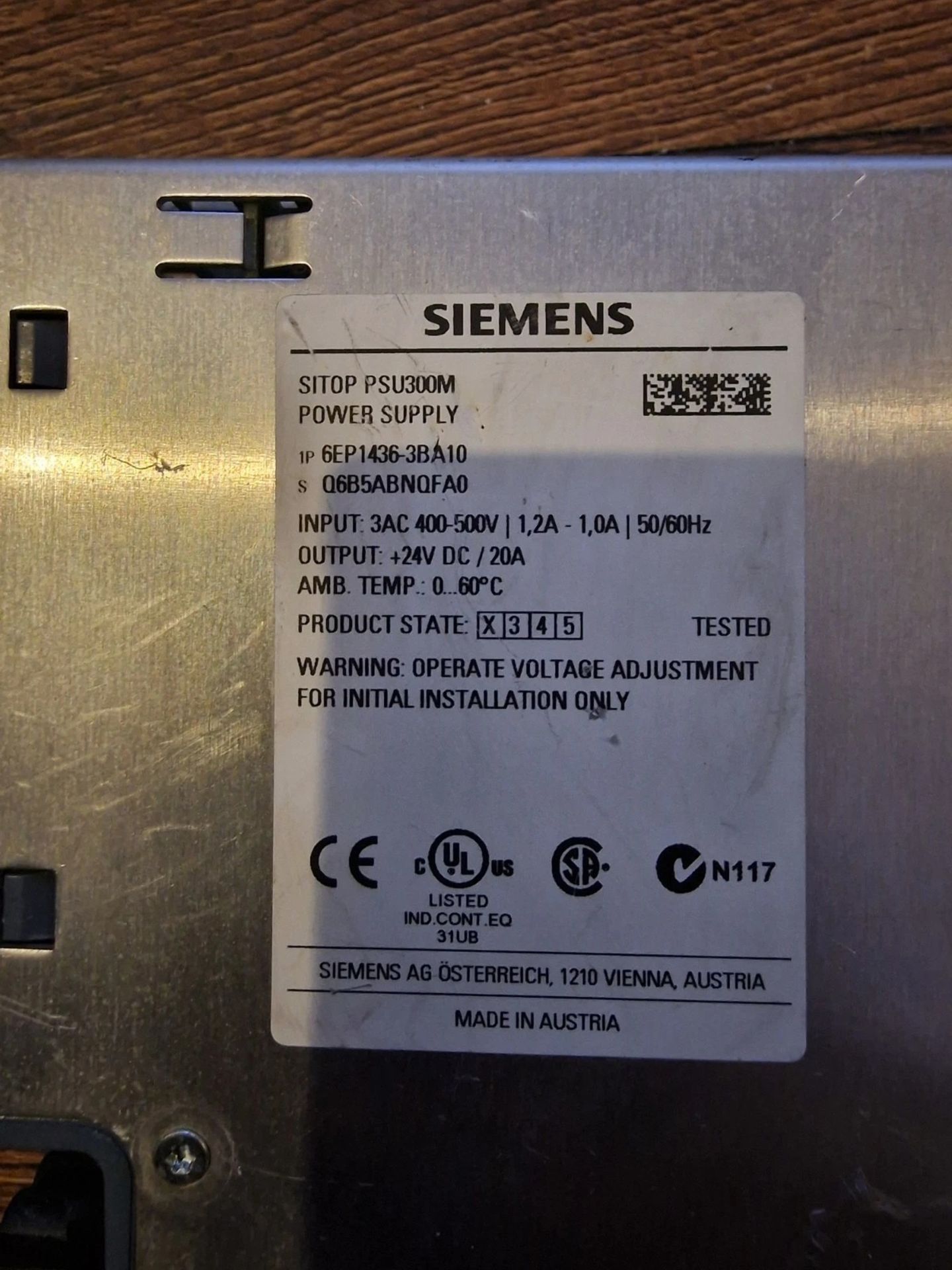 Siemens SITOP PSU300M Power Supply Unit 6EP14363BA10 (Location: St Helens) - Image 3 of 7