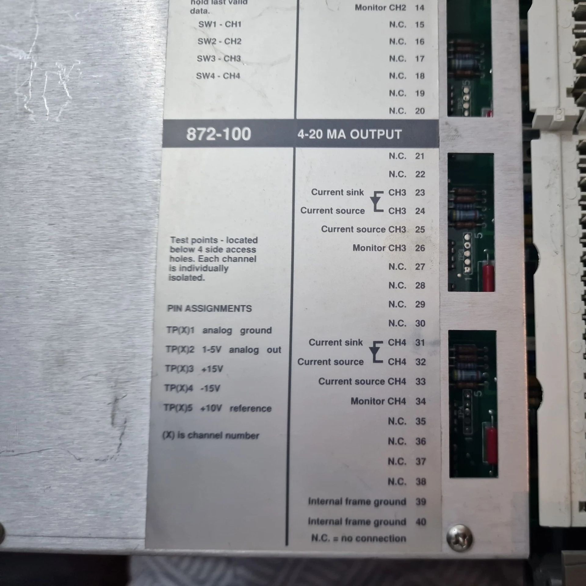 Schneider Electric Modicon AS-B872-100 Analog Output Module (Location: St Helens) - Image 5 of 9