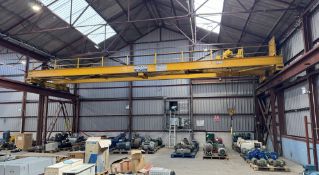 Clayton twin beam Travelling Gantry Crane, 5tonnes, with pendant control, 30m x 13.8m, includes