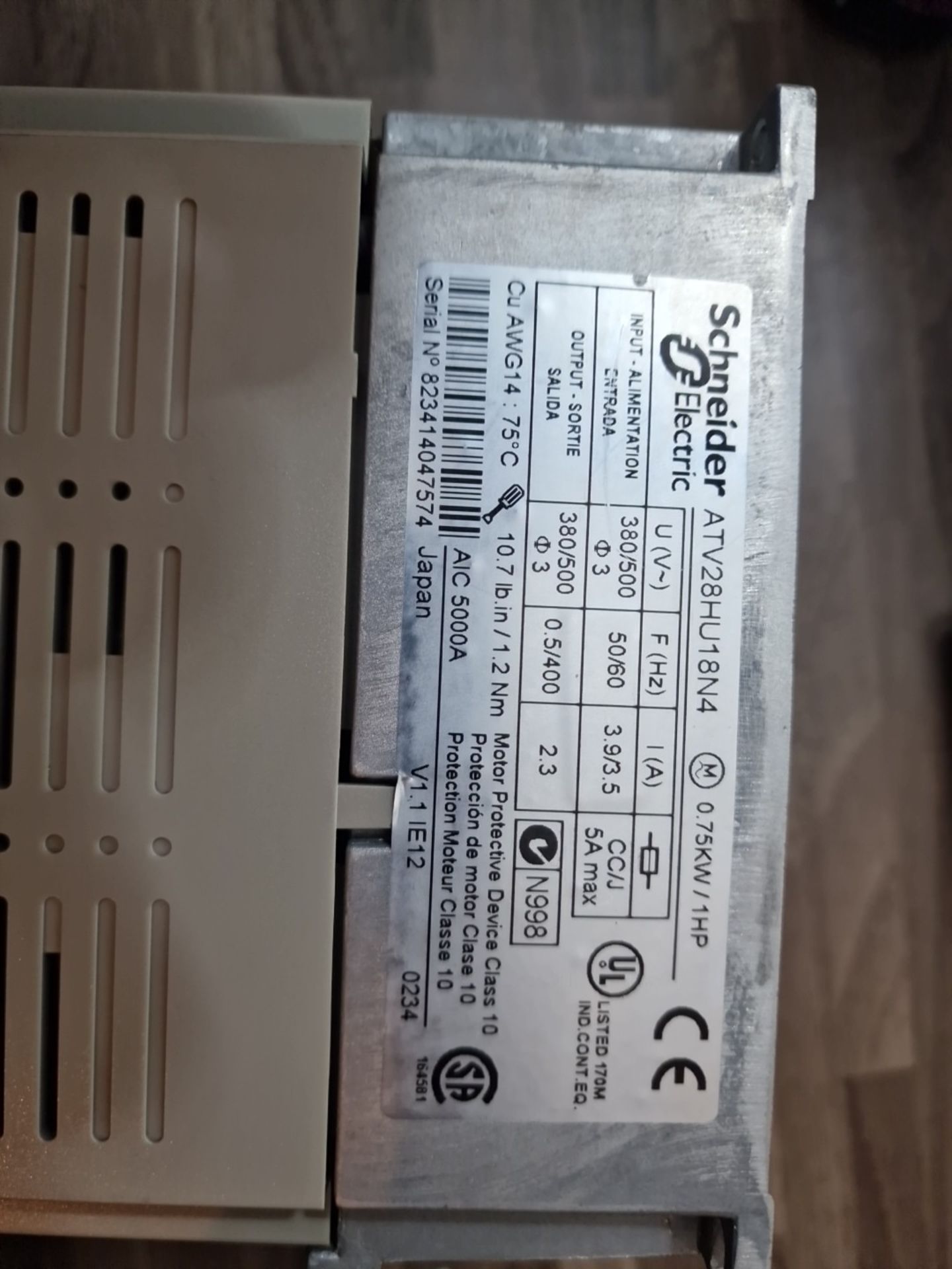 Schneider Electric Altivar28 ATV28HU18N4 Variable Speed Drive Frequency Inverter (Location: St - Image 14 of 21
