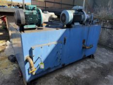 Hydraulic Tank, 2230mm x 1300mm x 90mm, with ABB 15kw pump and Brook Crompton 7.5kw pump (