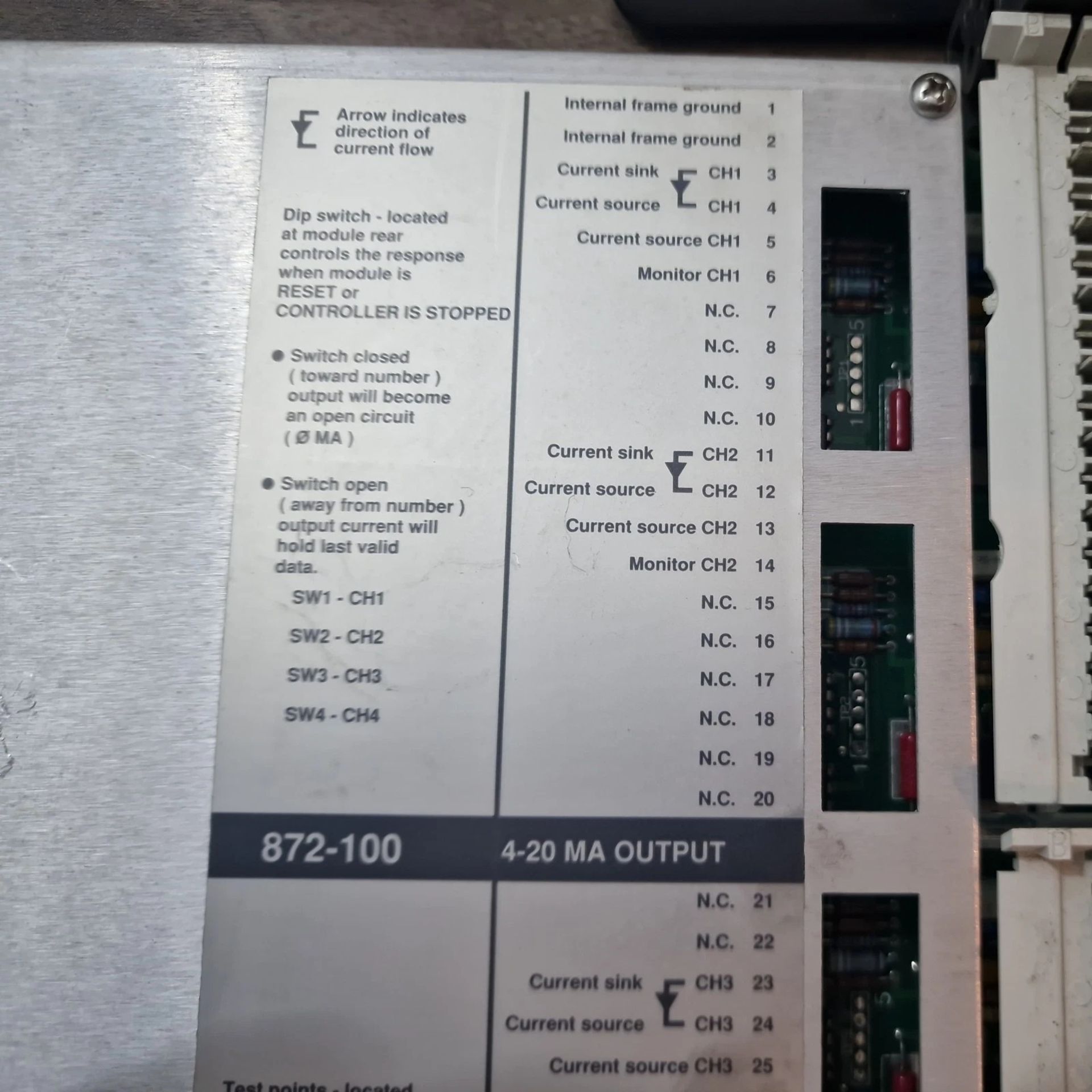 Schneider Electric Modicon AS-B872-100 Analog Output Module (Location: St Helens) - Image 4 of 9