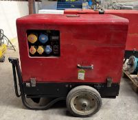 Pramac P6000 s2 diesel Generator, 4.39kw, 230volts, year 2015, 2 x 240volt outlets, 3 x 110volt