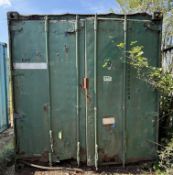 20ft Shipping Container, with switchgear, isolation boxes, etc (Location: Nottingham)