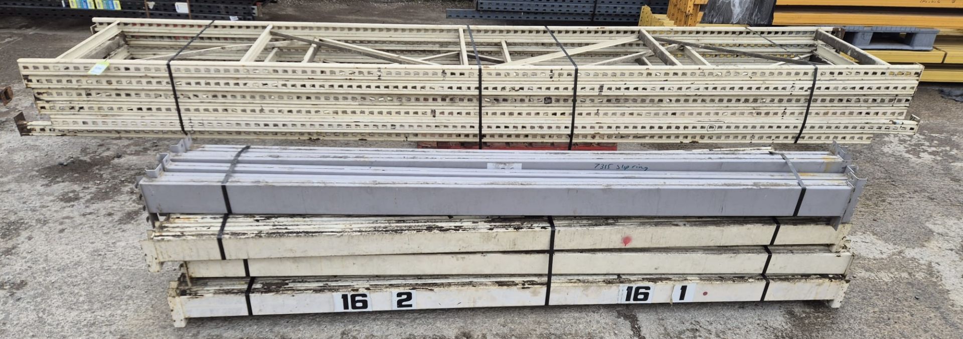 5 bays Pallet Racking comprising 6 uprights 4910mm x 915mm, 40 beams 2665mm x 100mm, 6 beams - Image 2 of 5