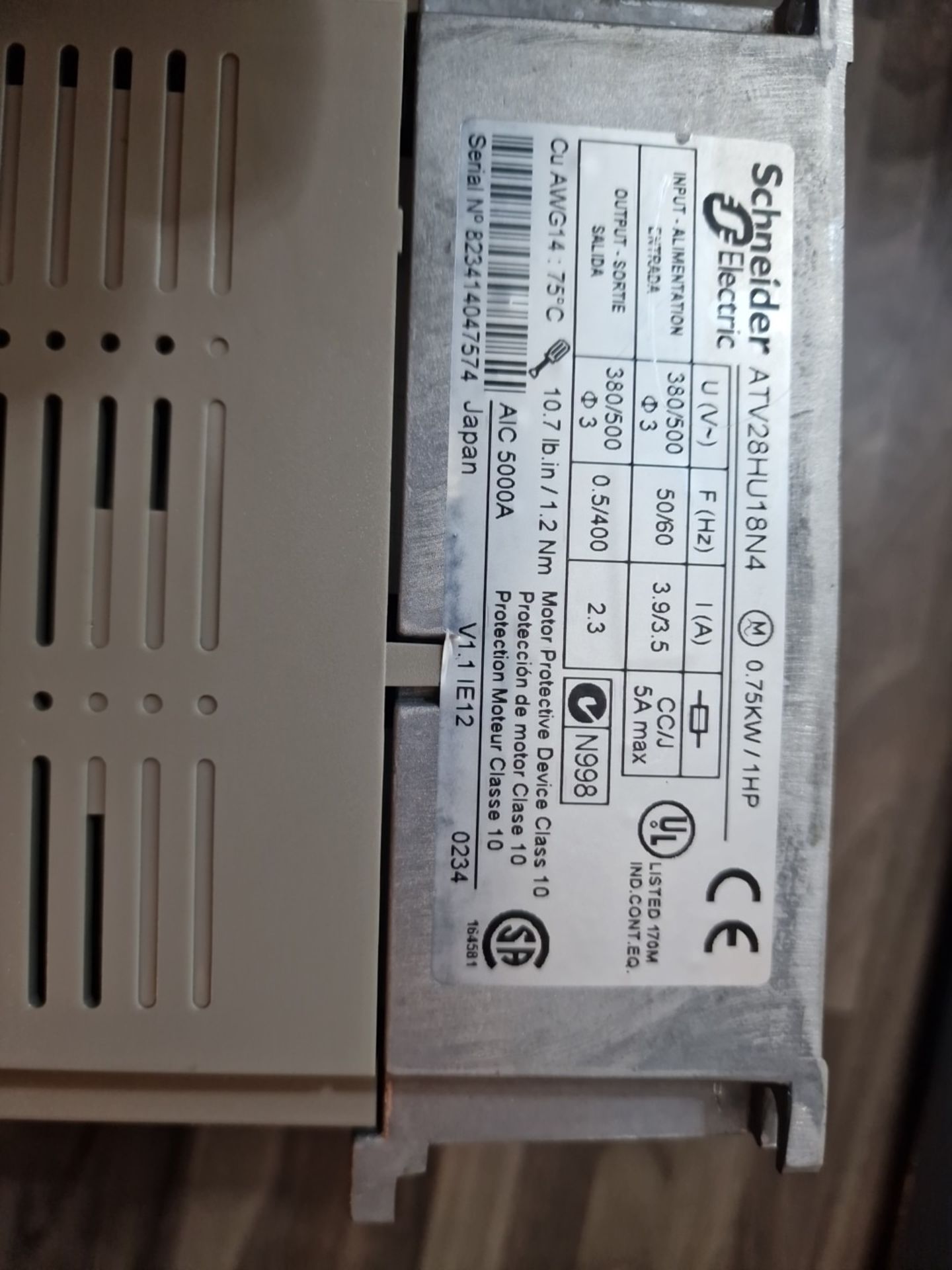 Schneider Electric Altivar28 ATV28HU18N4 Variable Speed Drive Frequency Inverter (Location: St - Image 6 of 21