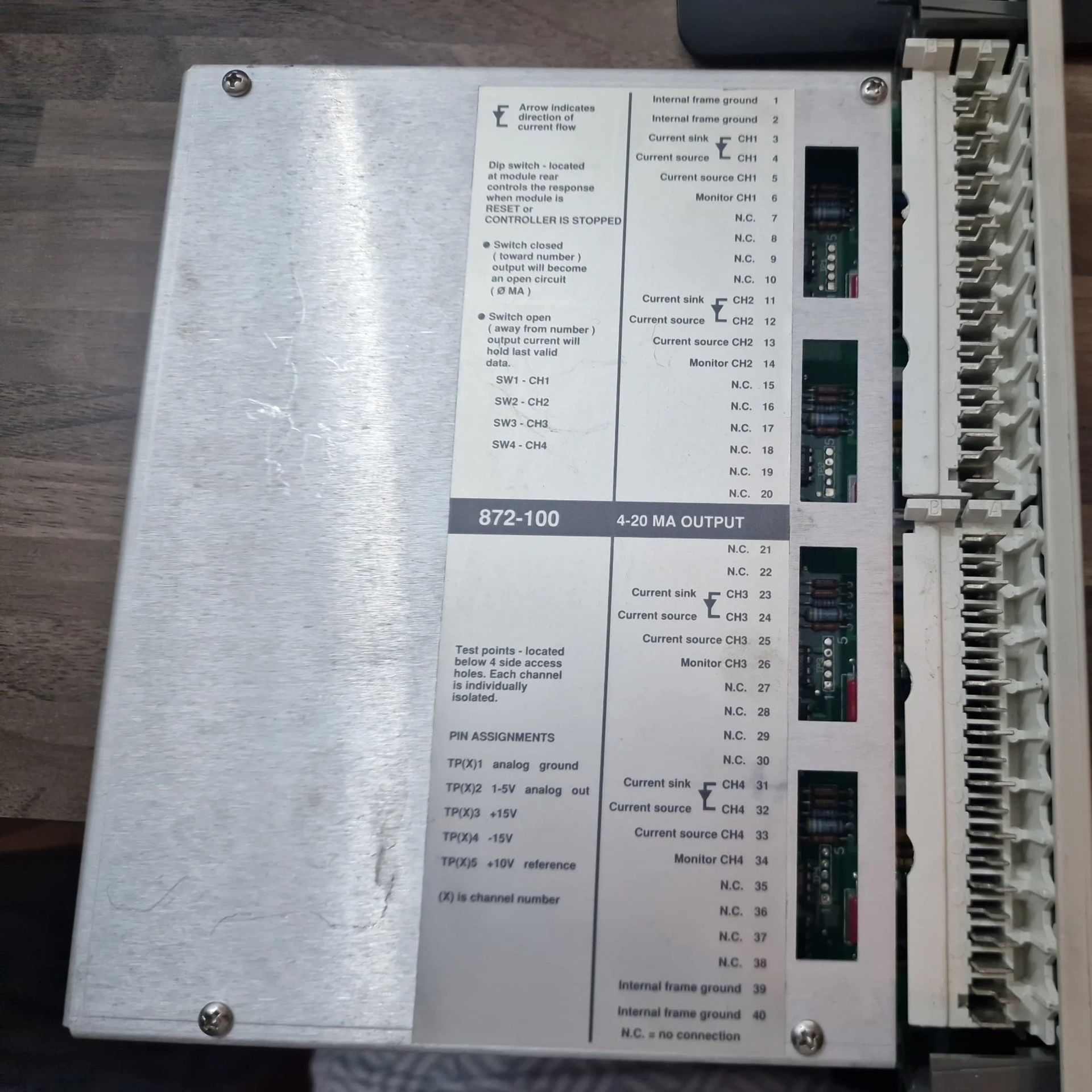 Schneider Electric Modicon AS-B872-100 Analog Output Module (Location: St Helens) - Image 6 of 9