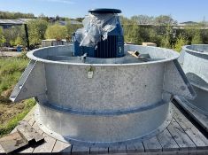 Halifax Fan 2240 224 HFJM/063/8/12/24° heavy duty Axial Fan, galvanised, 2240mm diameter, 730rpm,