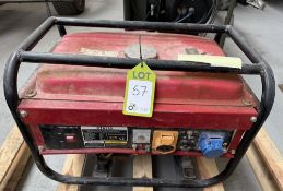 Cradle mounted petrol Generator, 115volt and 230volt outputs, Honda GX200 petrol engine