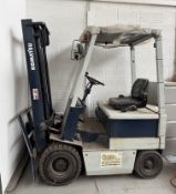 Komatsu FB15-5 electric Forklift Truck, 1500kg, 13835hours, lift height 3000mm, closed height