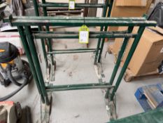 Pair steel adjustable Trestles, 940mm x 1050mm min height